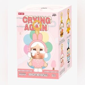 Pop Mart Crying Again Plush Keychain - Pink
